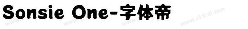 Sonsie One字体转换